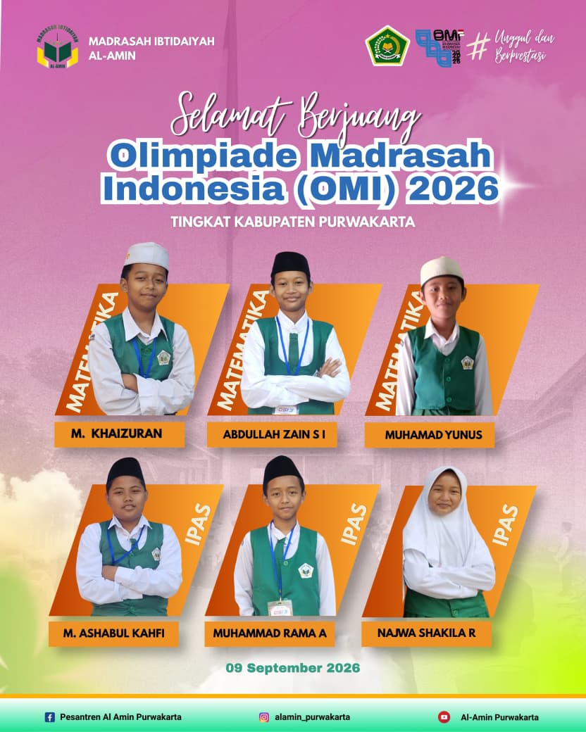 Enam Murid MI Al-Amin Siap Berlaga di OMI 2026